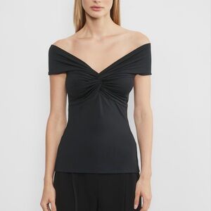 Aritzia Contour Twist Off-Shoulder Top